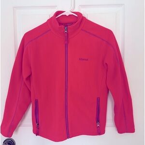 EUC girls Marmot fleece jacket. Size large